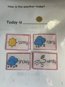PEC Symbol Match weather flash card
